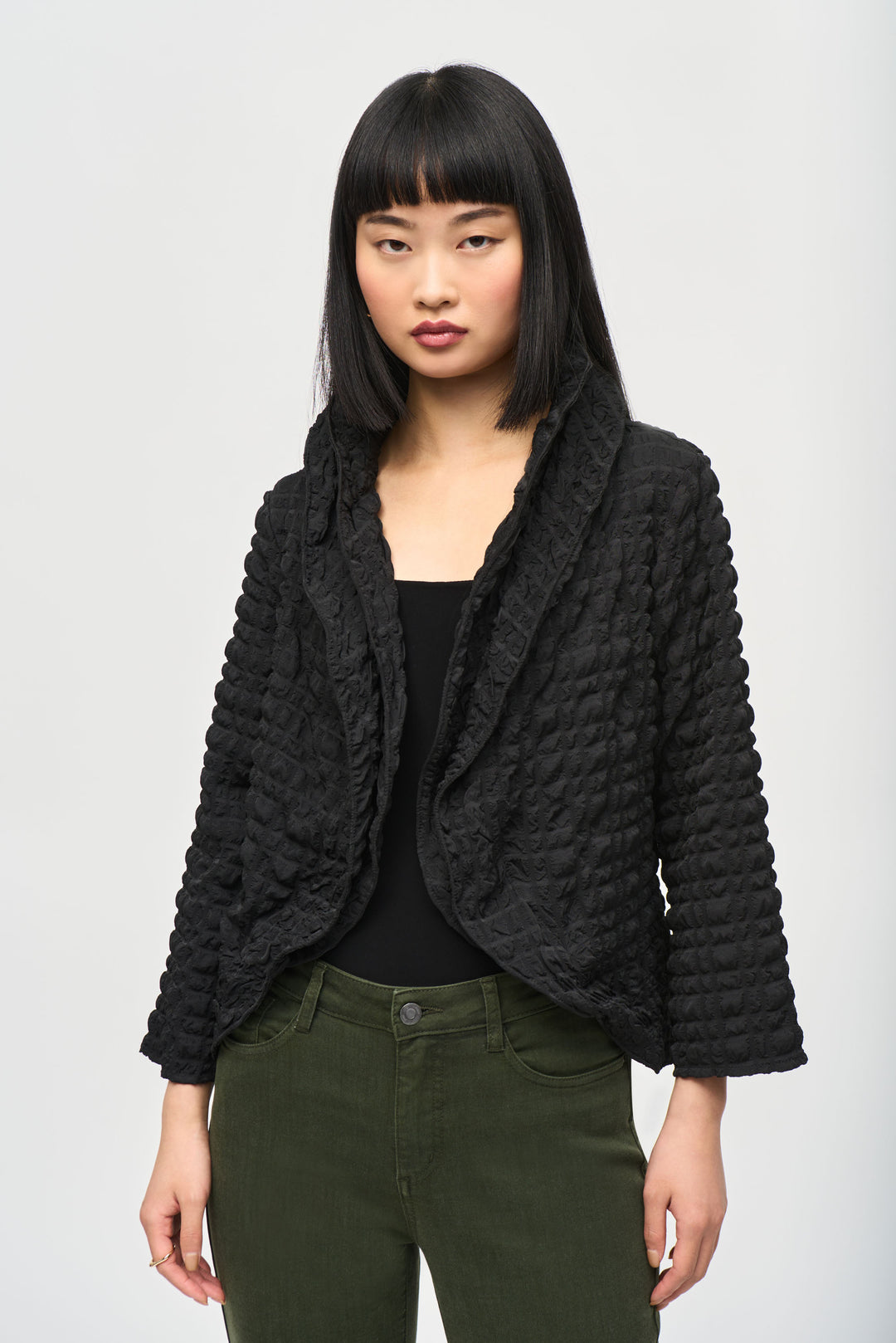 Joseph Ribkoff Fall 2024 Its lightweight and breathable texture makes it a chic and versatile choice for any occasion.