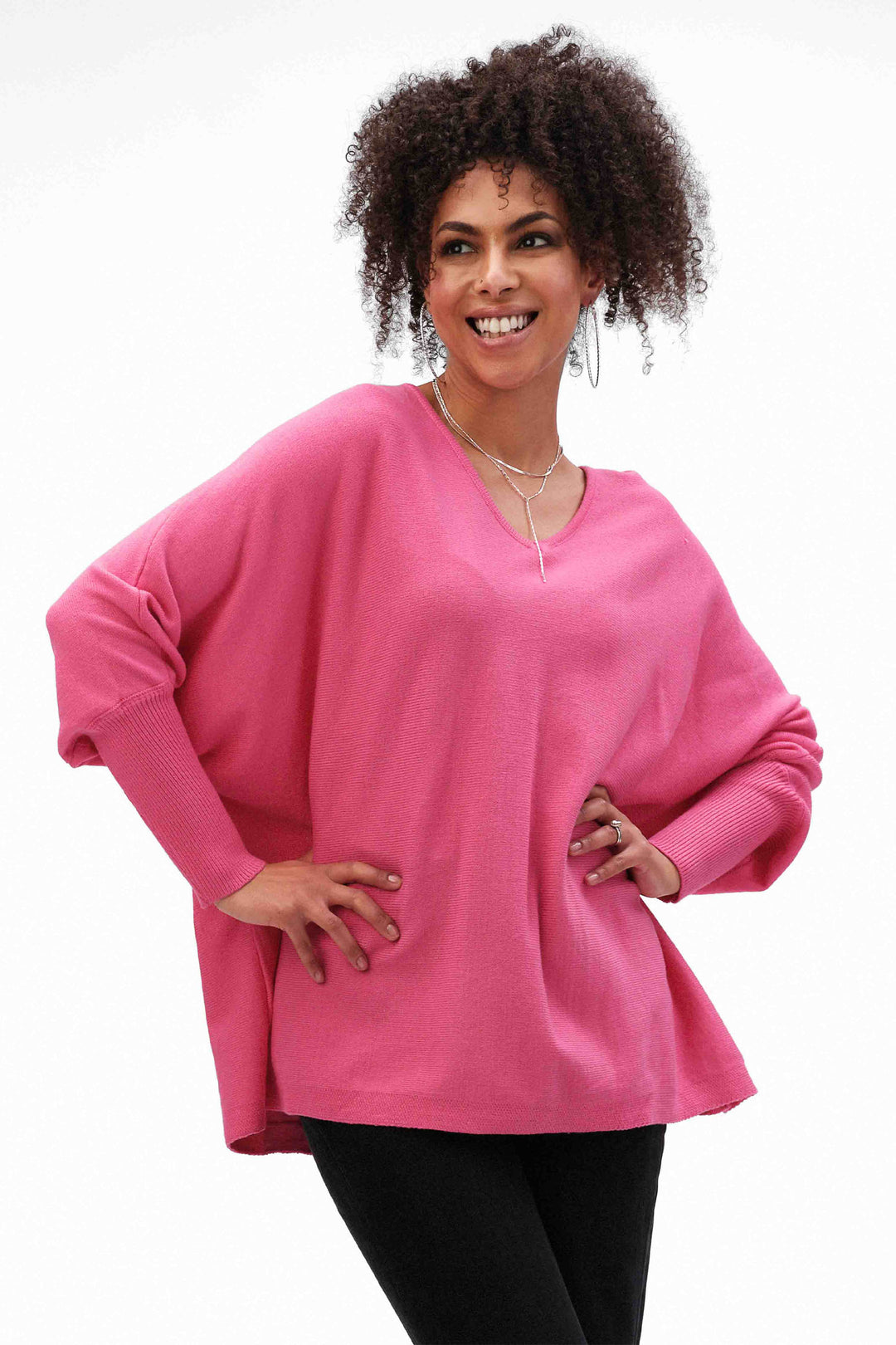 Funsport Fall 2024  With its casual and cozy design, dolman sleeves and soft cut v-neck, this top is perfect for both lounge and everyday wear. 