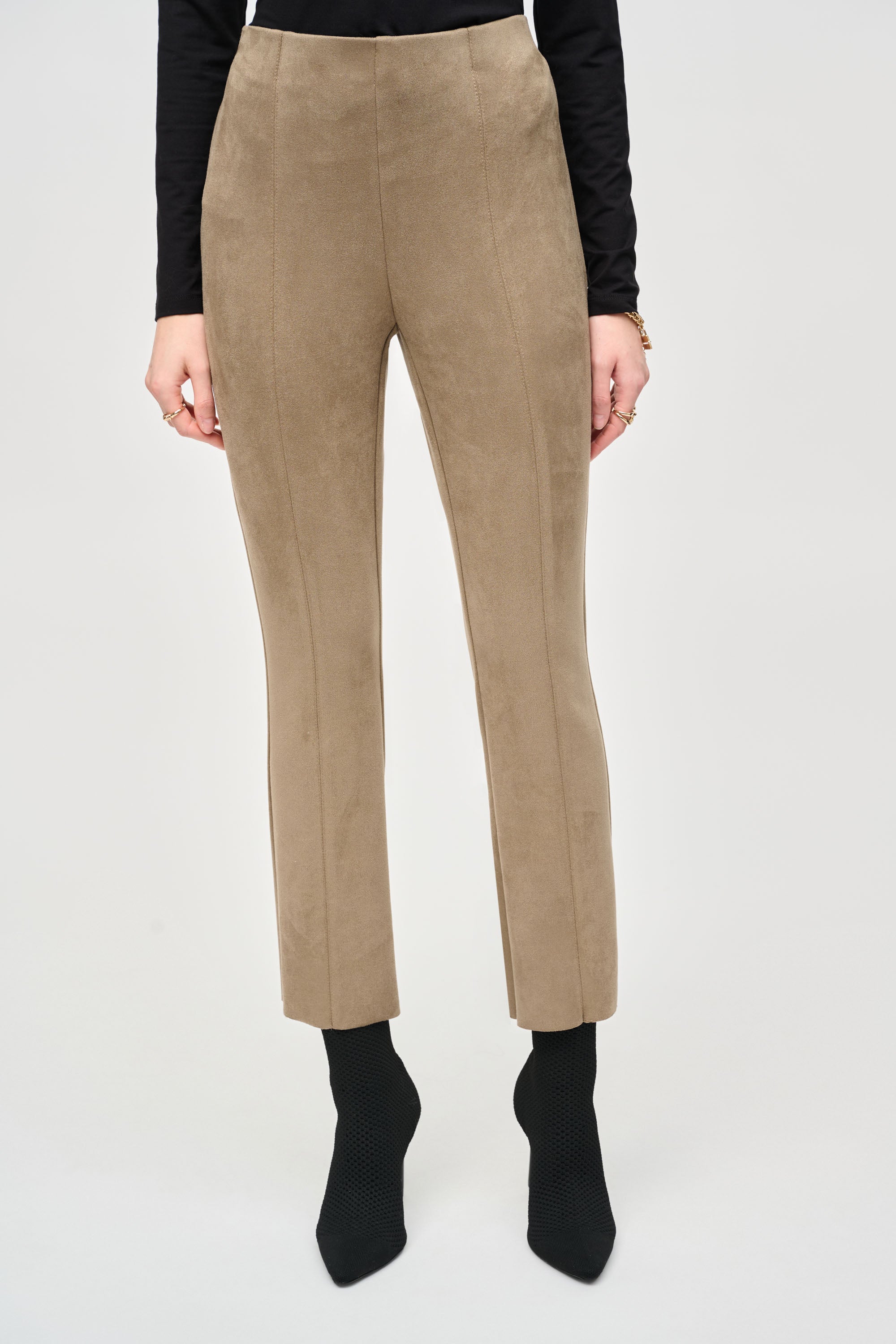 Zara Basic Zara Faux Suede Pants Flared Faux Suede Leggings Zara