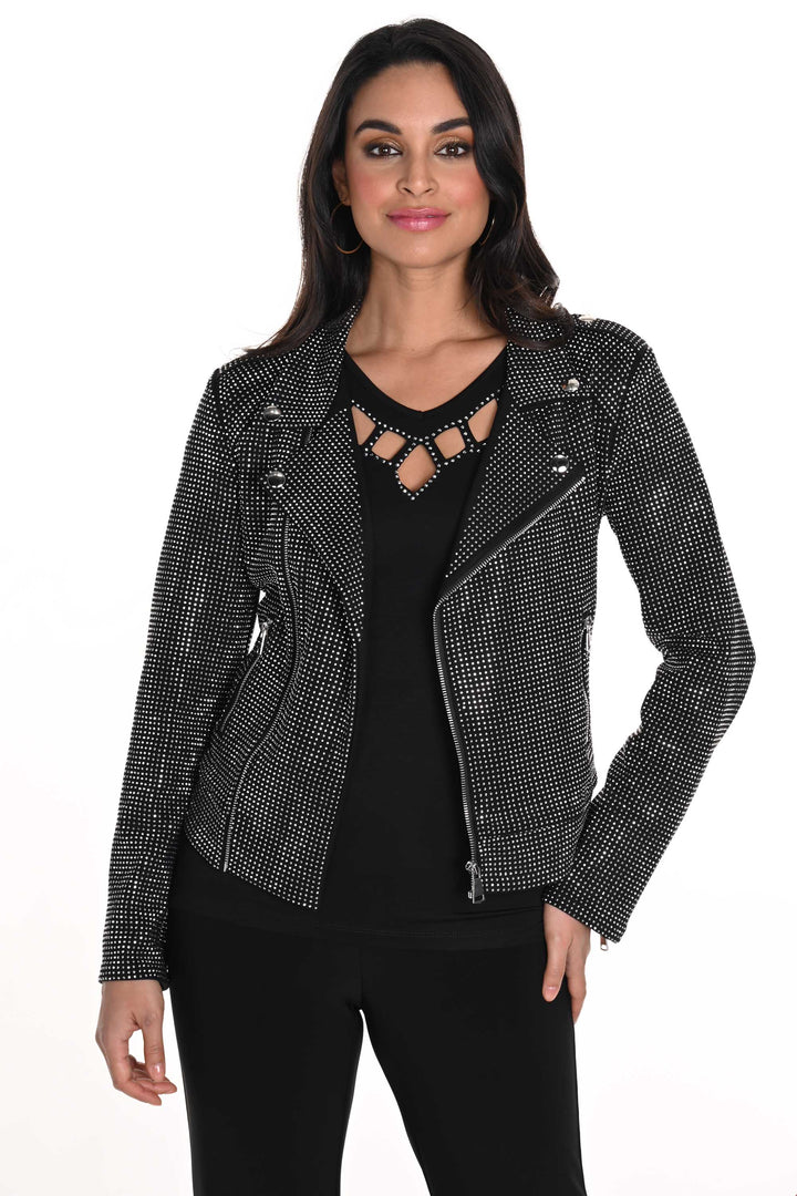 RHINESTONE MOTO JACKET