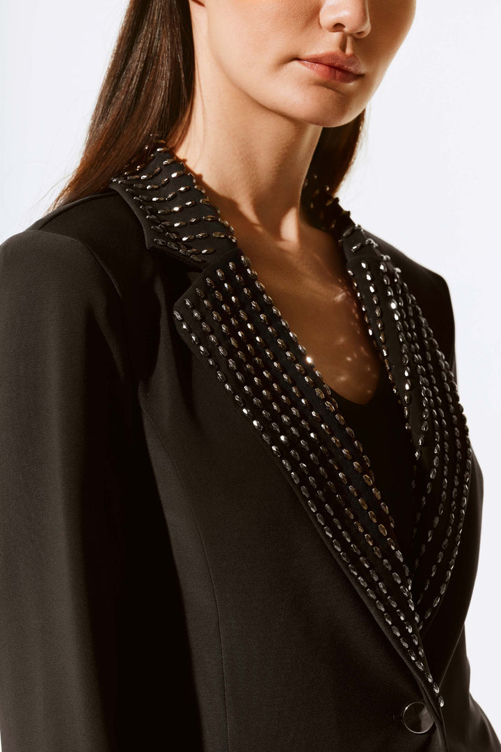 BEADED LAPEL BLAZER