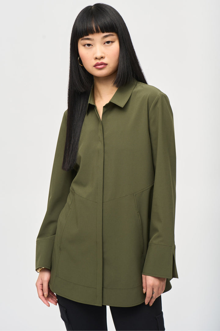 BLOUSE WITH POCKETS