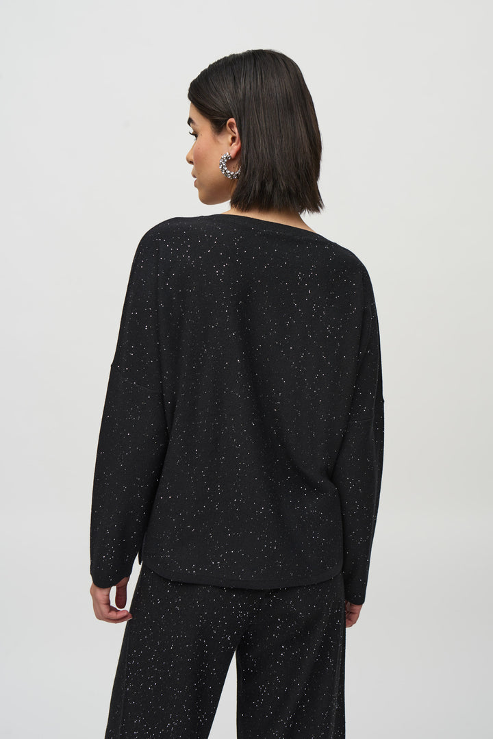 GLITTER KNIT DOLMAN TOP