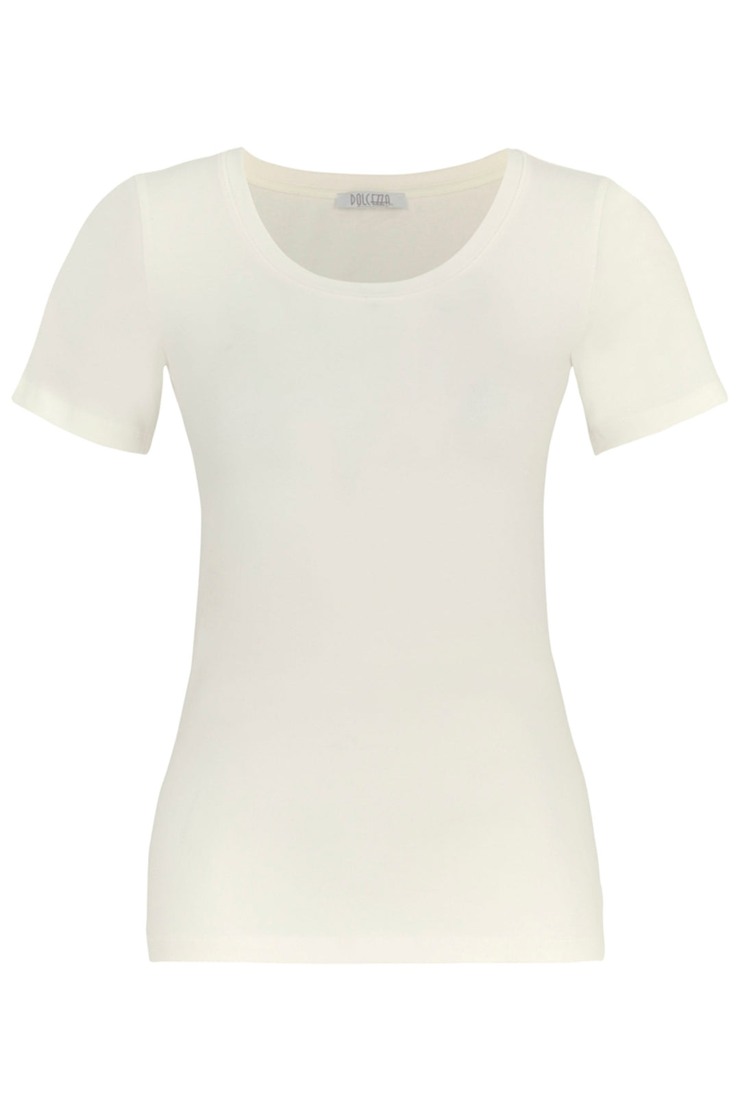 Dolcezza Summer 2024  Made of soft and stretchy fabric, it comes in many wonderful solid spring and summer colours and features a nice round neck with short sleeves. 