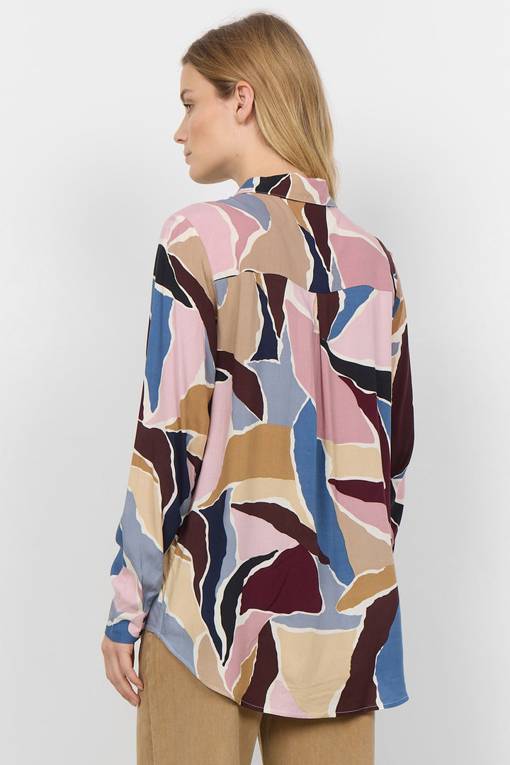 ABSTRACT PRINT BLOUSE