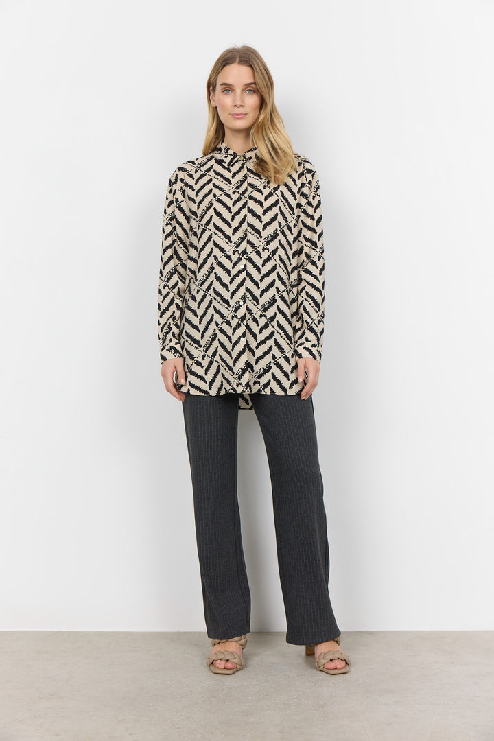 CHEVRON PRINT BLOUSE