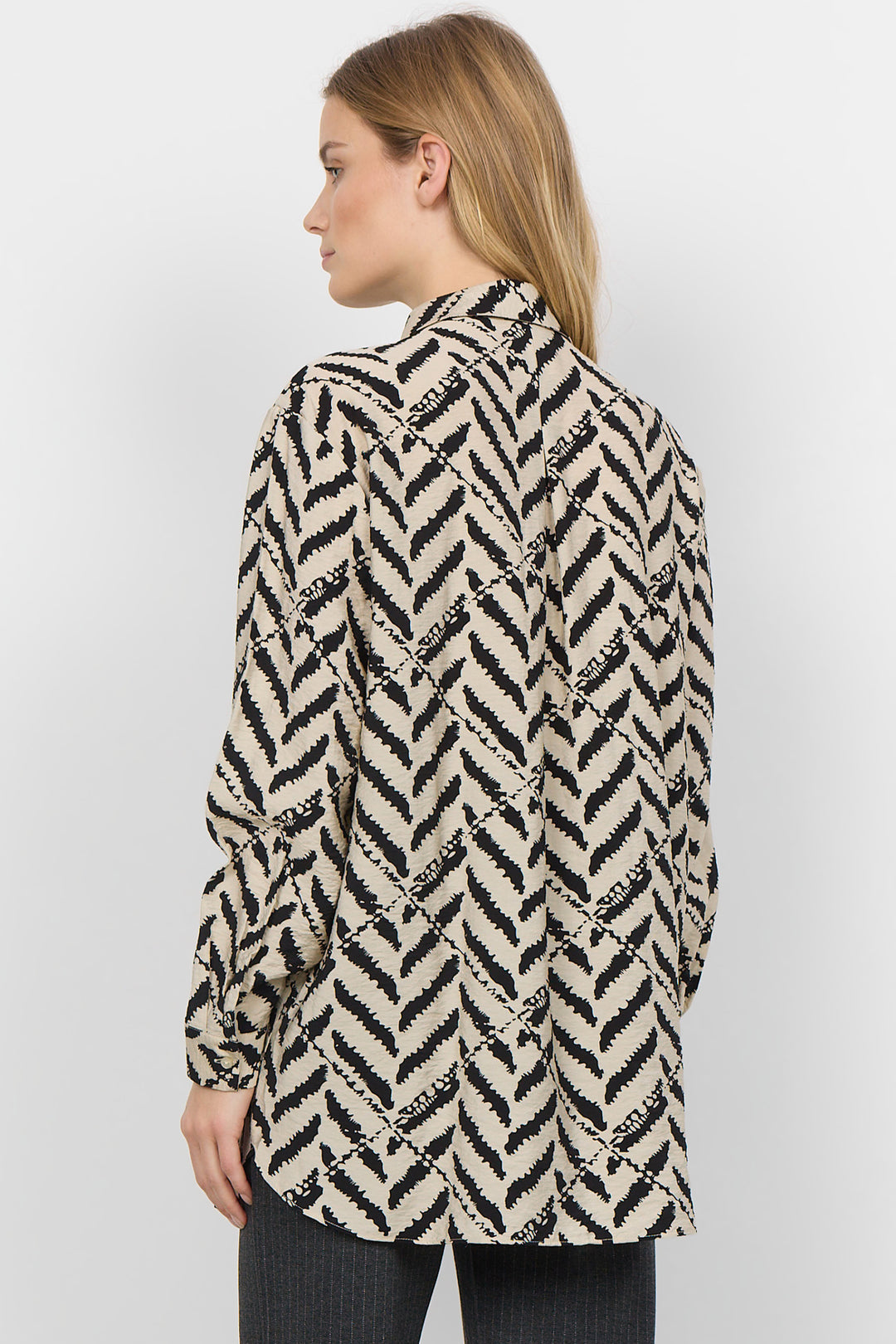 CHEVRON PRINT BLOUSE