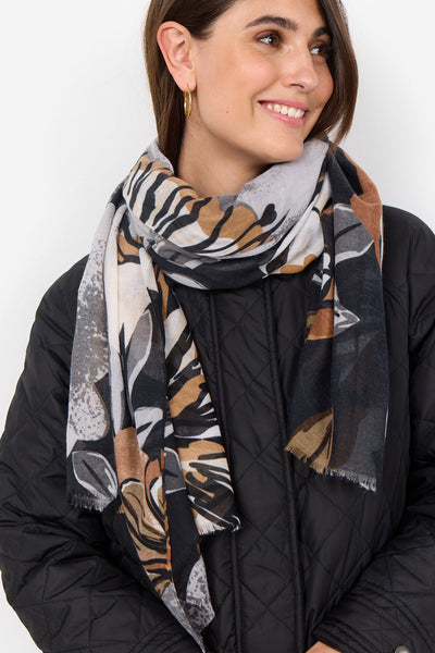 SOYA CONCEPT INGELINA Burgundy Paisley Print Scarf main image 1