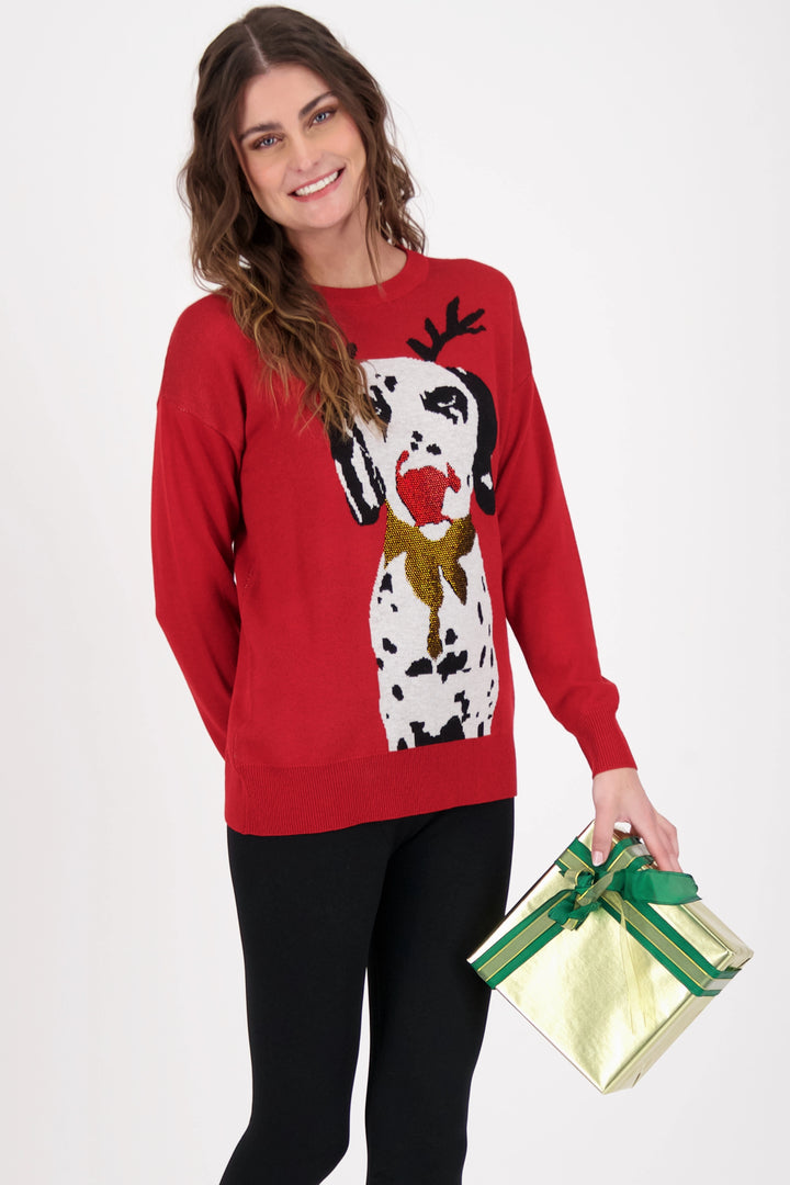 Featuring an adorable reindeer doggie with a red nose to boot, you'll be ready for any holiday occasion.