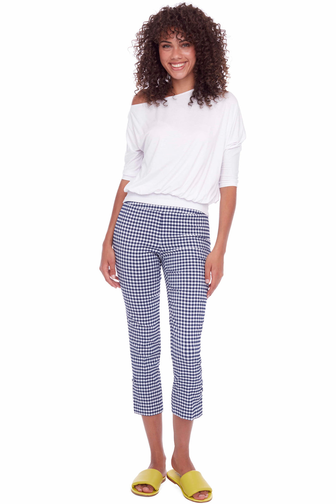 Up! Spring 2024 Perfect for summer, these ankle pants are designed to keep it casual. Made with lightweight linen, they offer easy wear and a flattering cropped length.