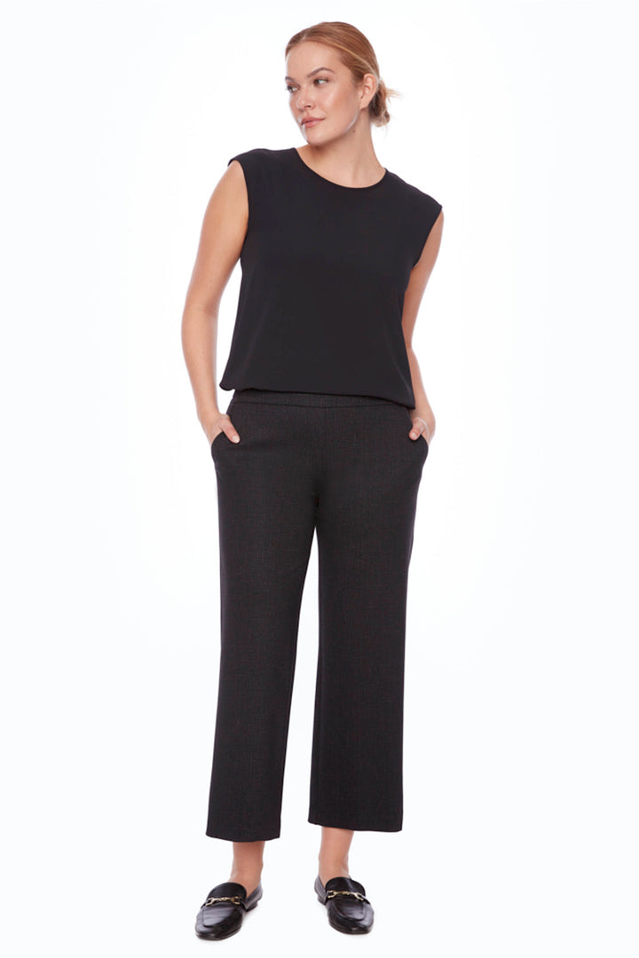 UP! Fall 2024  The pull-on waistband provides effortless comfort, while the cropped length with wide fit creates a modern silhouette. Complete with side pockets for added functionality. 