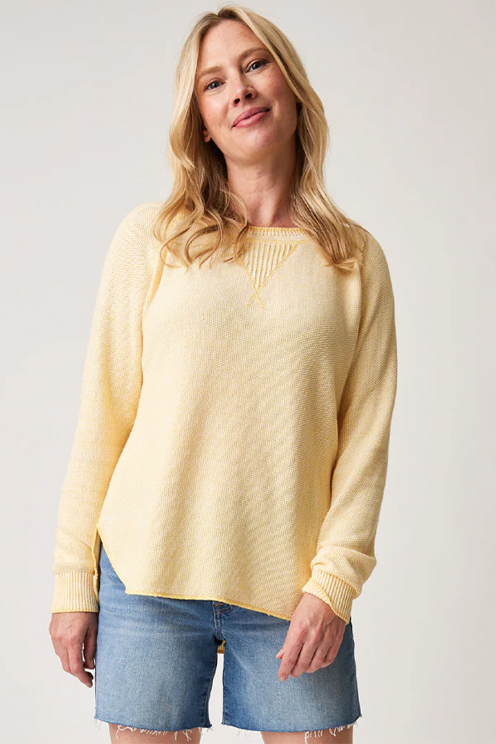 The Skyler Sweater is a stylish and comfortable light sweater, made from 100% cotton and available in lovley spring colours. 