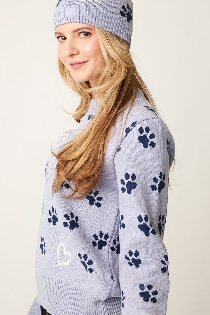 PAW PRINT SWEATER