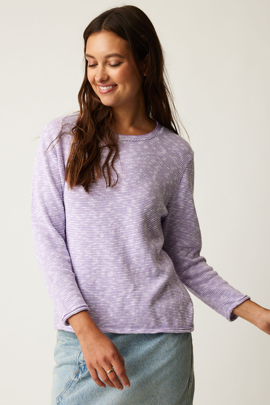 Cotton Country Spring 2024 Made with a light sweater material, it's soft and comfy for all-day wear.