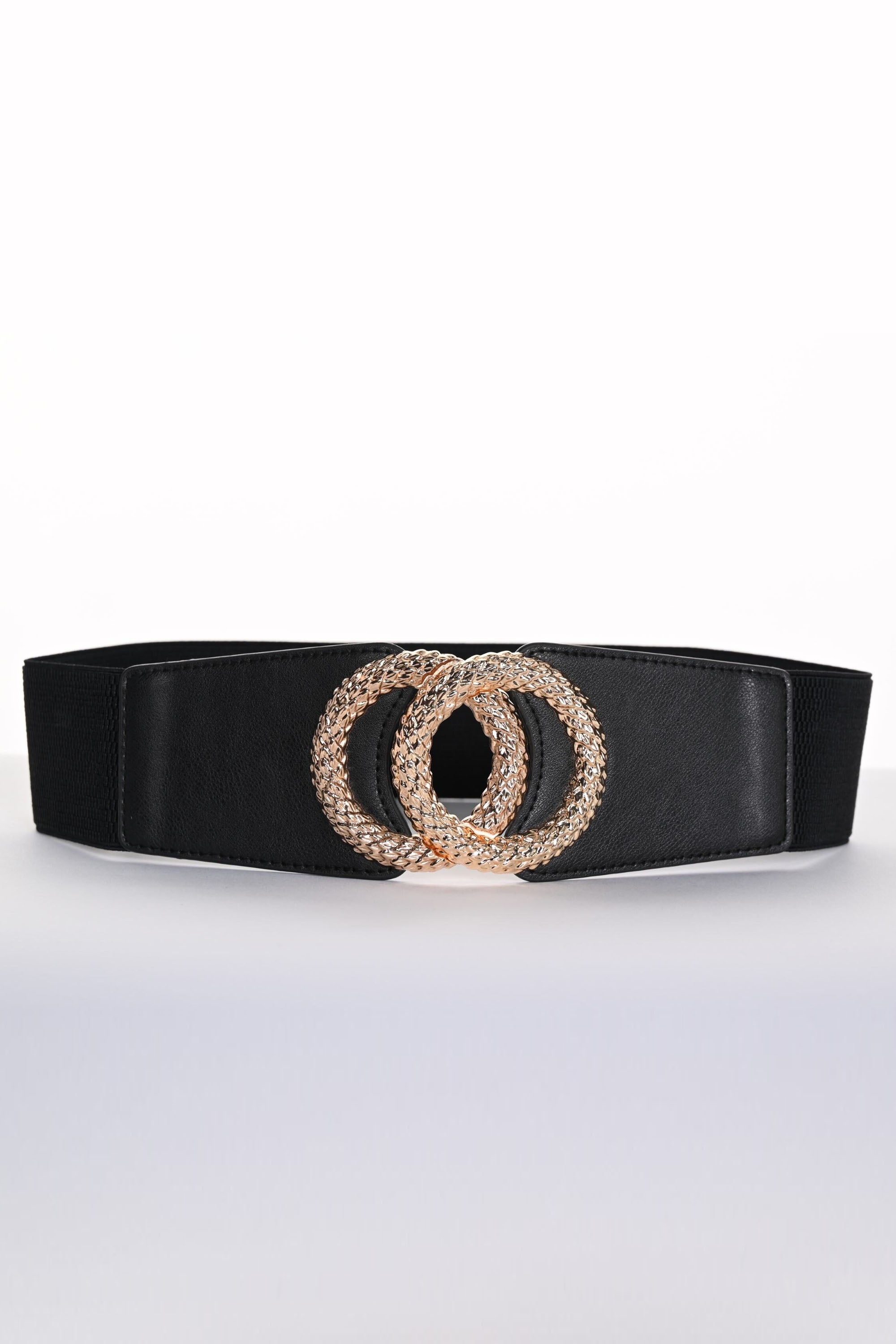 GOLD RING BELT M Black GOLD