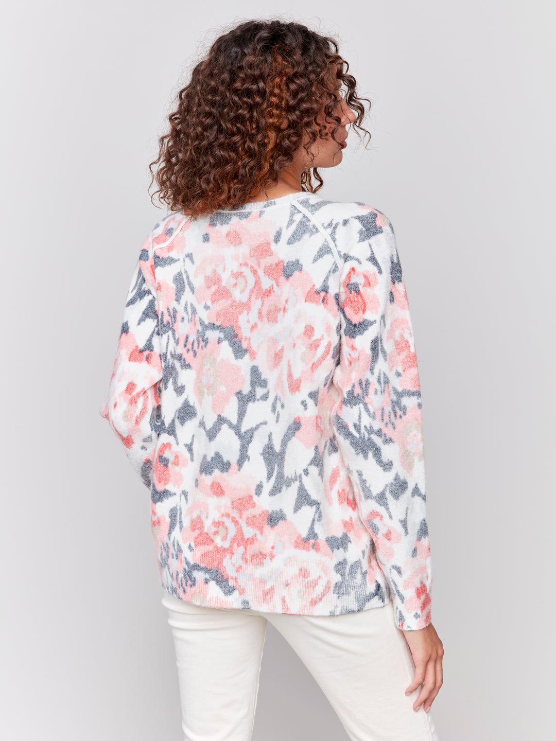 REVERSIBLE CAMO FLORAL TOP