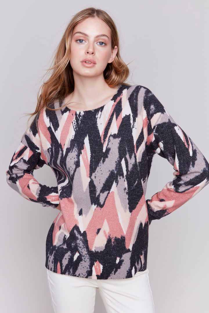 REVERSIBLE ZIGZAG STROKES TOP