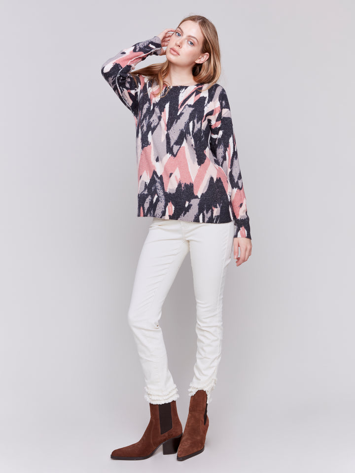 REVERSIBLE ZIGZAG STROKES TOP