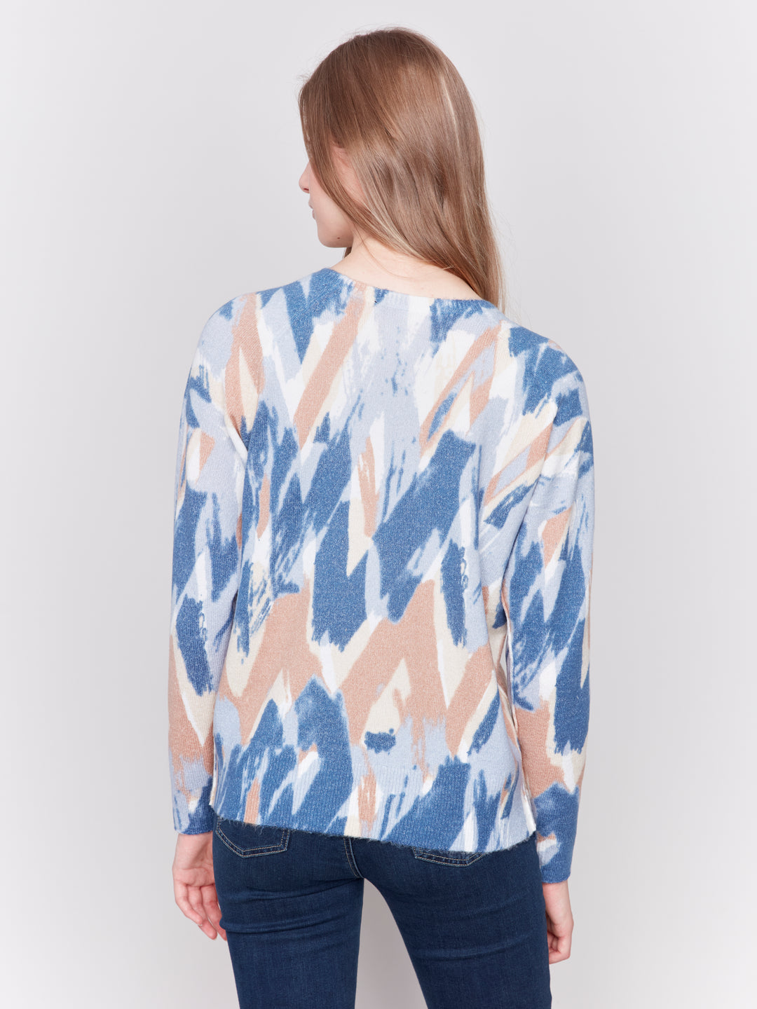 REVERSIBLE ZIGZAG STROKES TOP