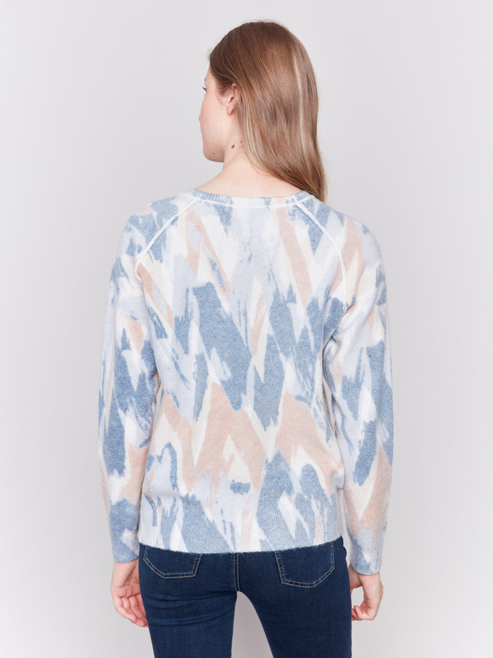 REVERSIBLE ZIGZAG STROKES TOP