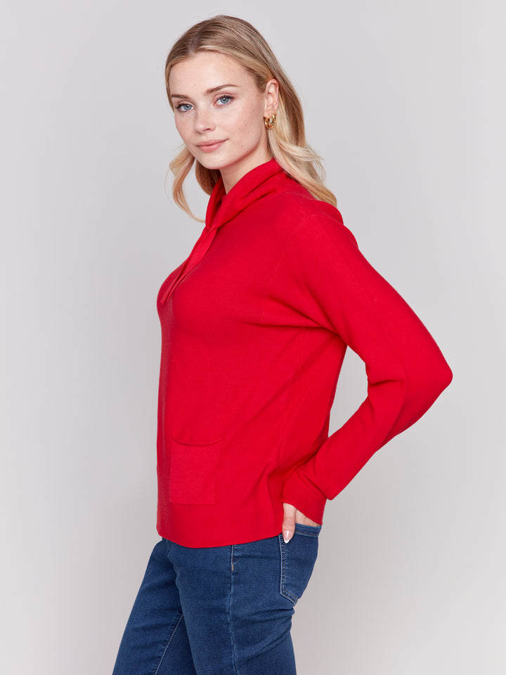 DRAWSTRING NECK TOP