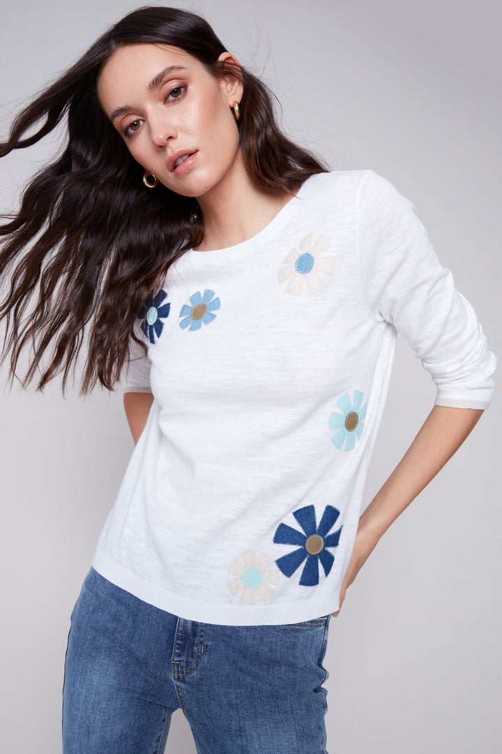 FLORAL PATCHES TOP