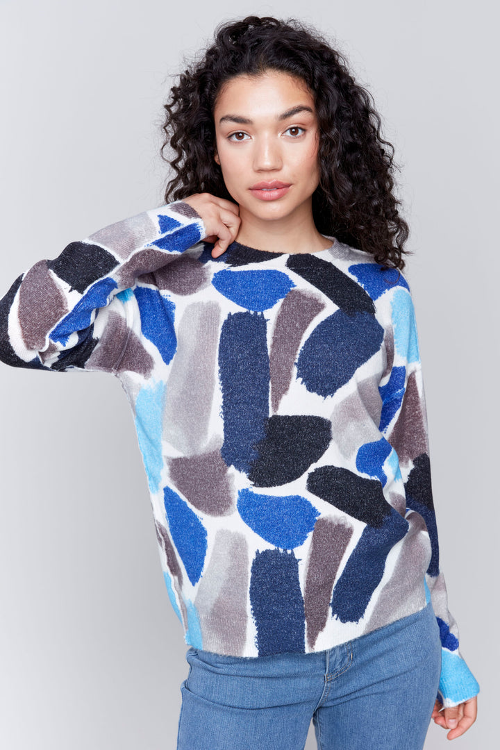 REVERSIBLE PAINT STROKES TOP