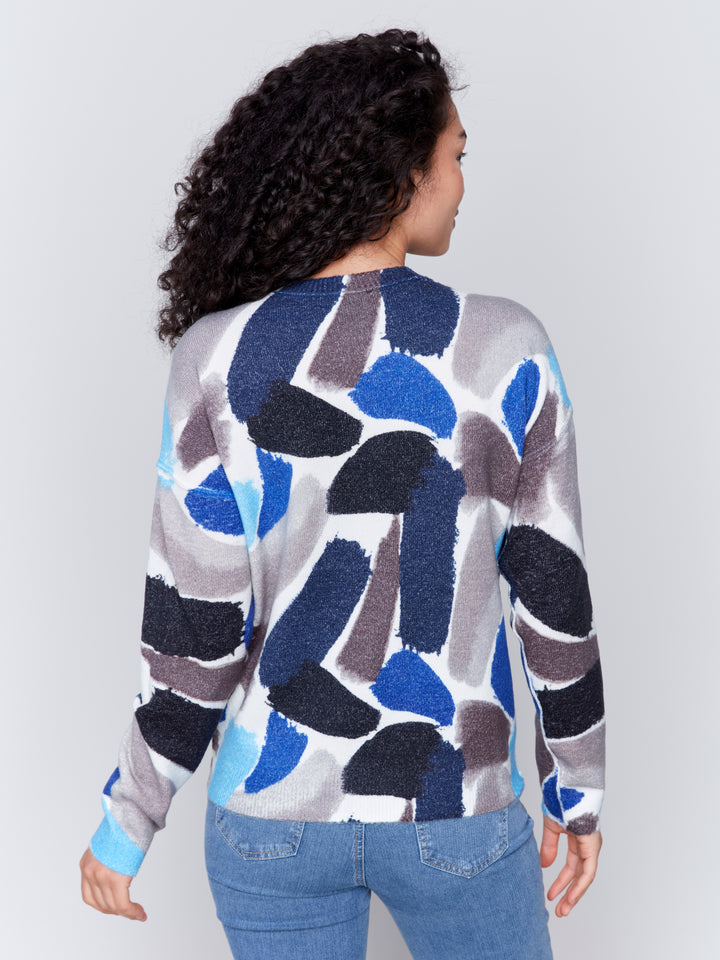 REVERSIBLE PAINT STROKES TOP