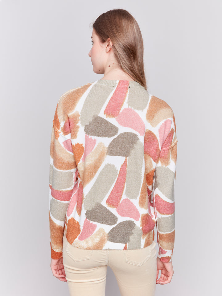 REVERSIBLE PAINT STROKES TOP