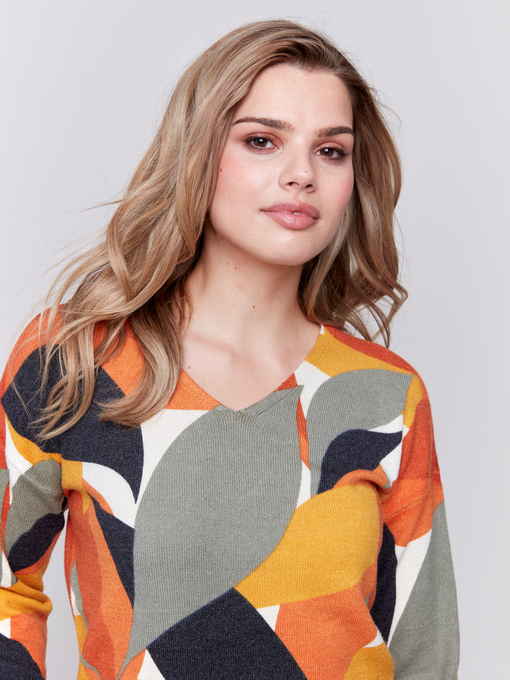 LEAF PRINT LS TOP