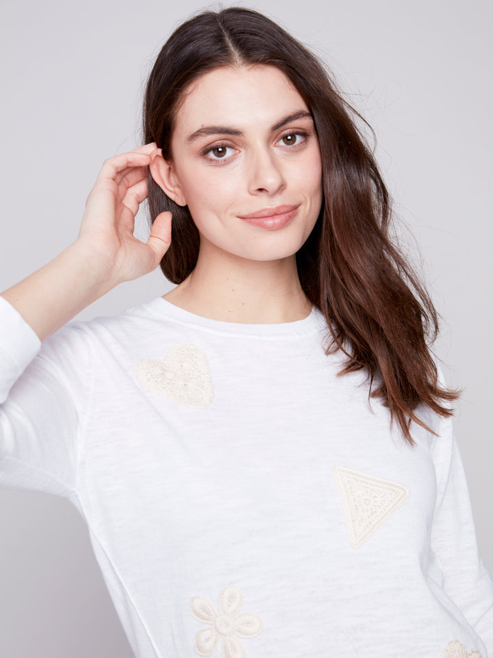 CROCHET PATCHES TOP