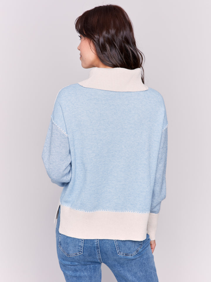 COLOURBLOCK LS COWL TOP