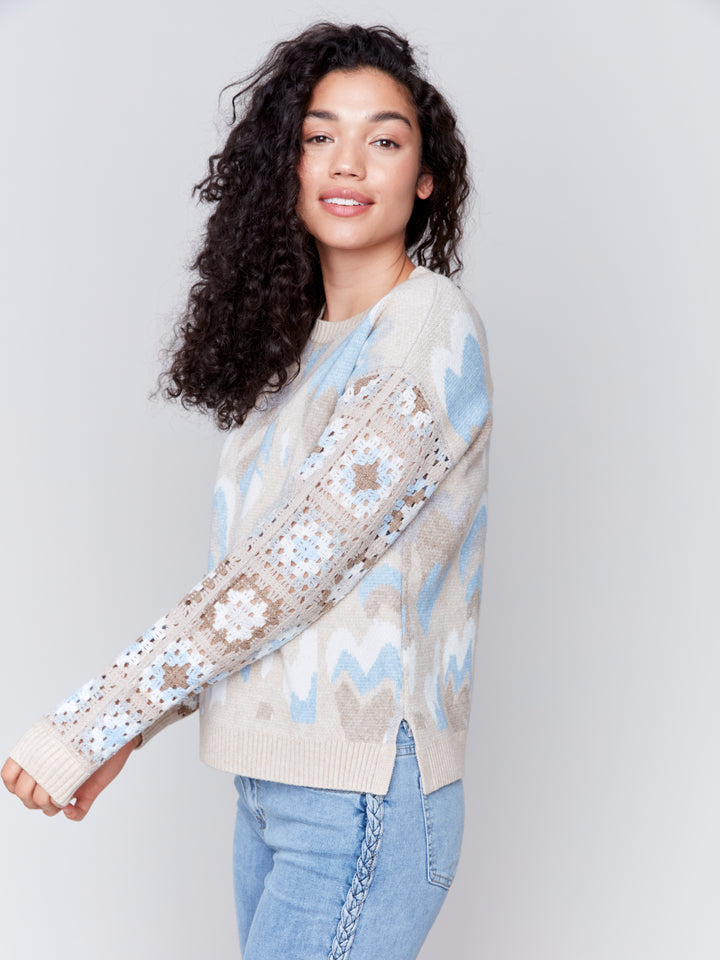 HEART PRINT LS TOP