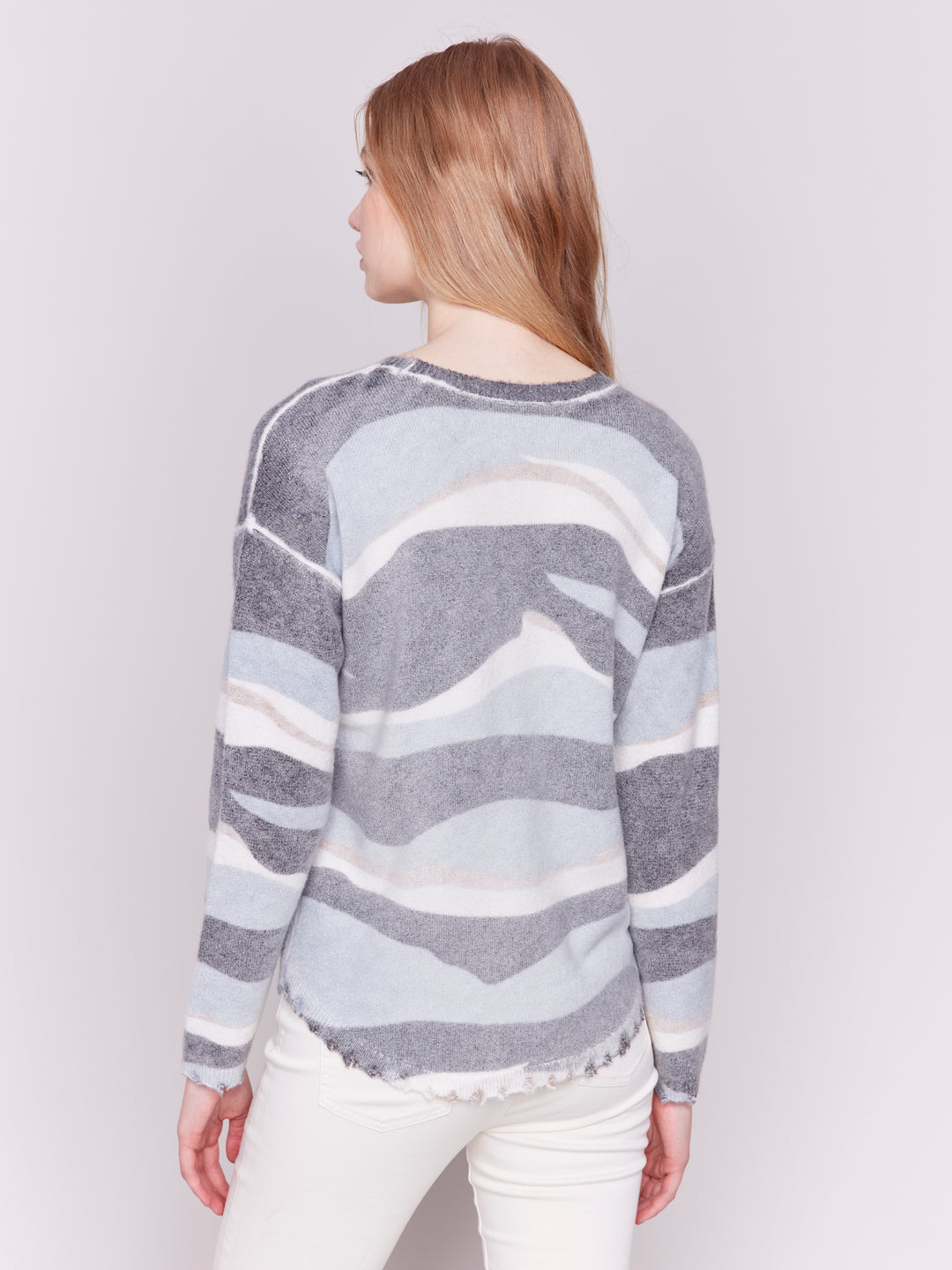 REVERSIBLE WAVY STRIPE TOP