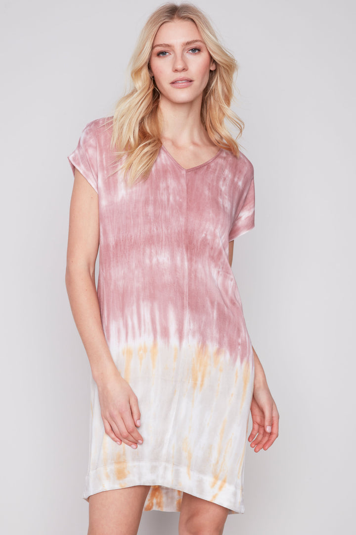 With its relaxed fit, dolman sleeves, and airy feel, this dress is perfect for any summer day!