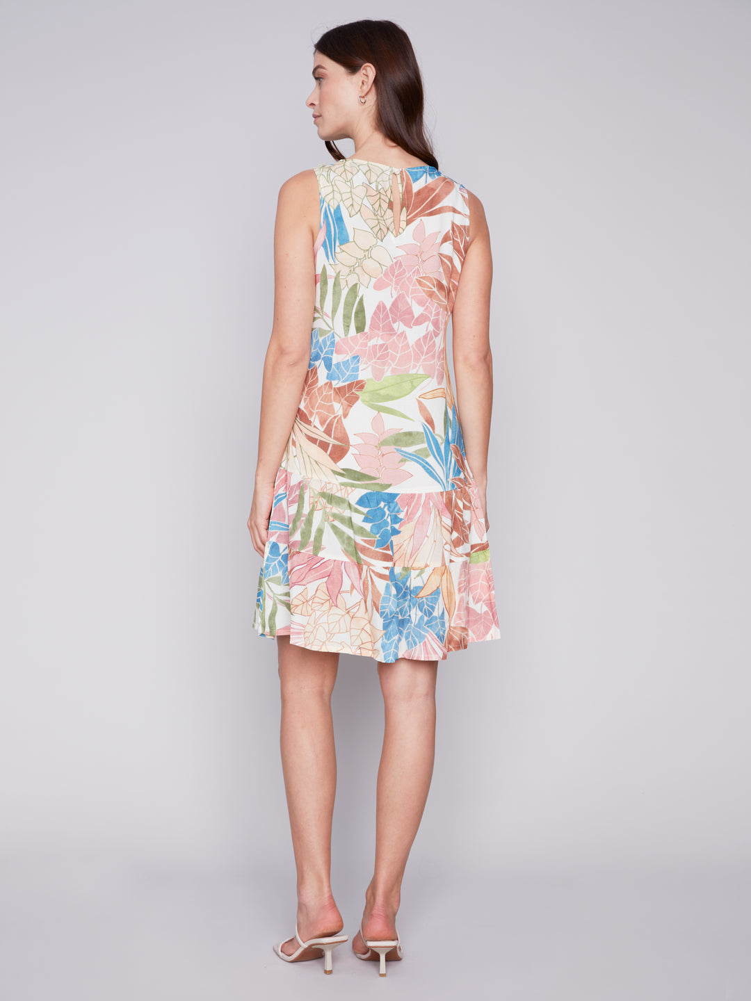 TROPICAL TIERED DRESS