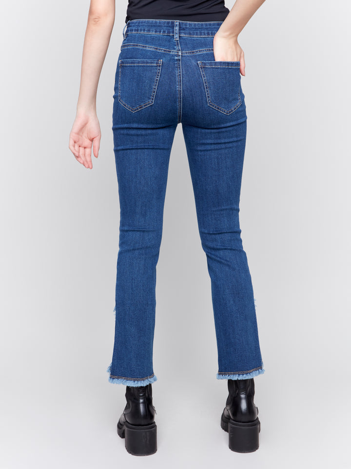 TULIP HEM FRAYED JEAN