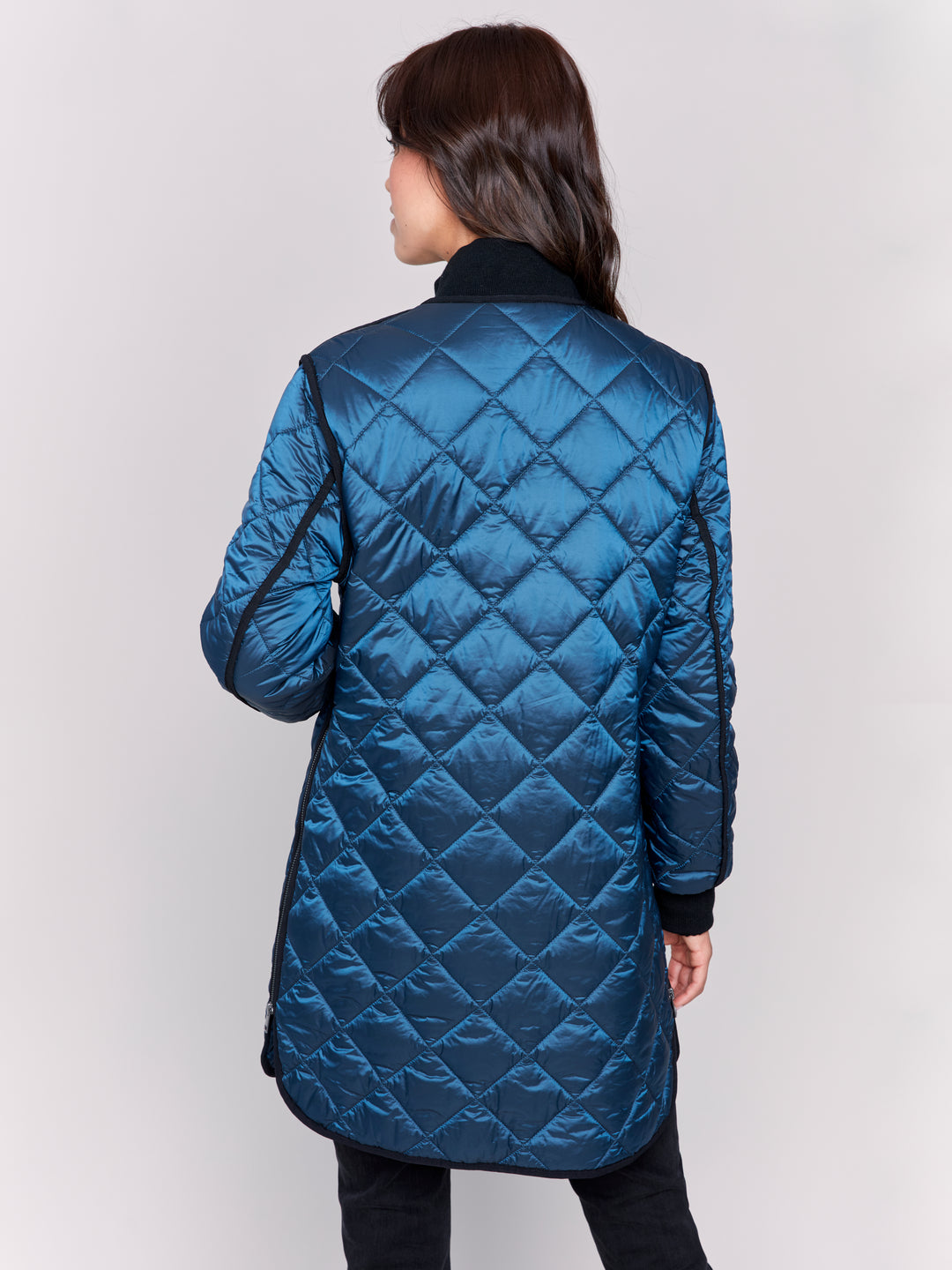 PEACOCK QUILTED COAT