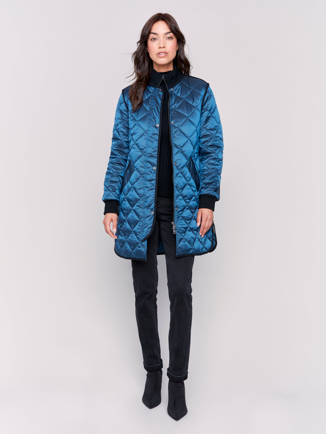 PEACOCK QUILTED COAT