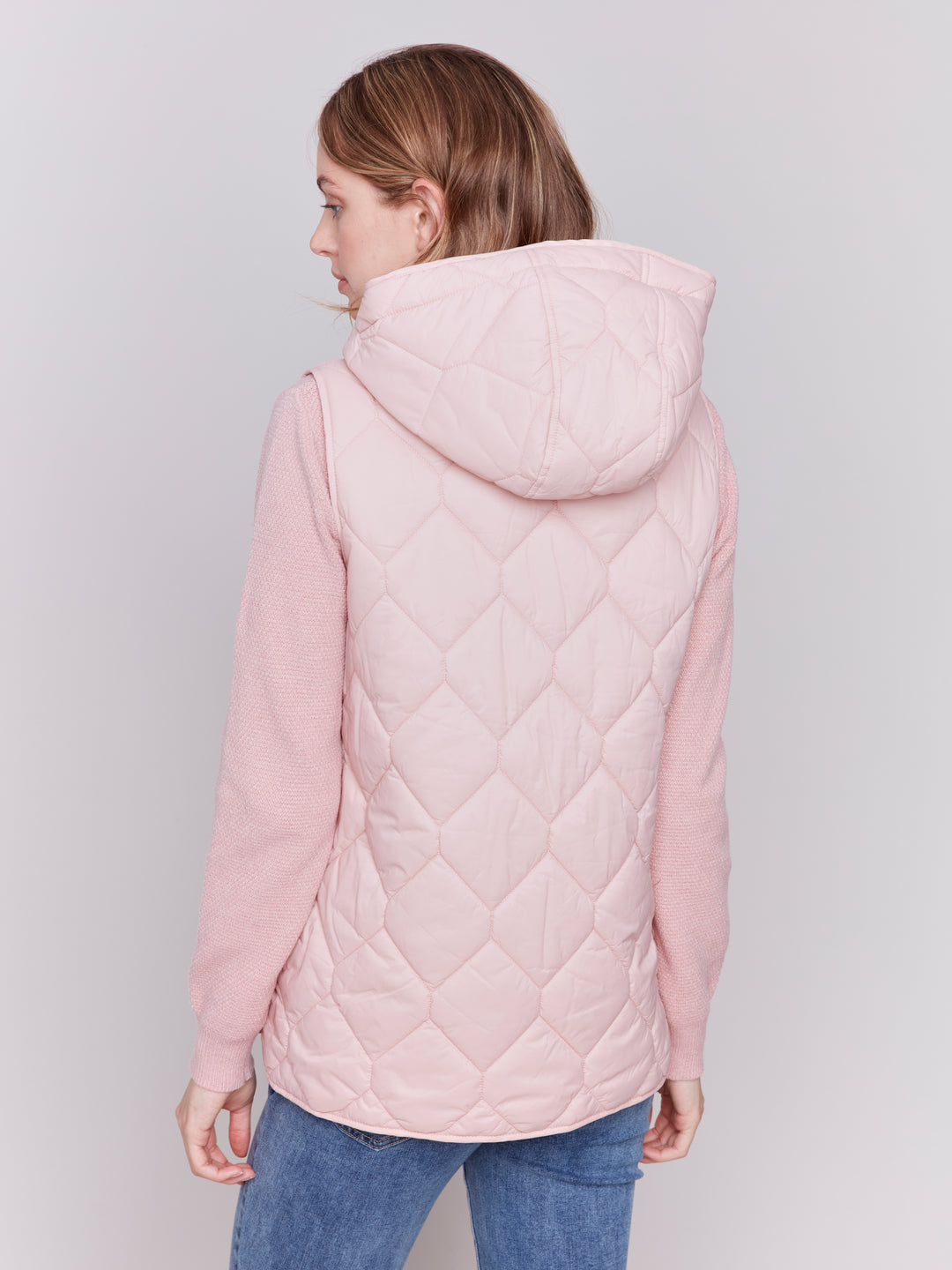 QUILTED HOODIE VEST