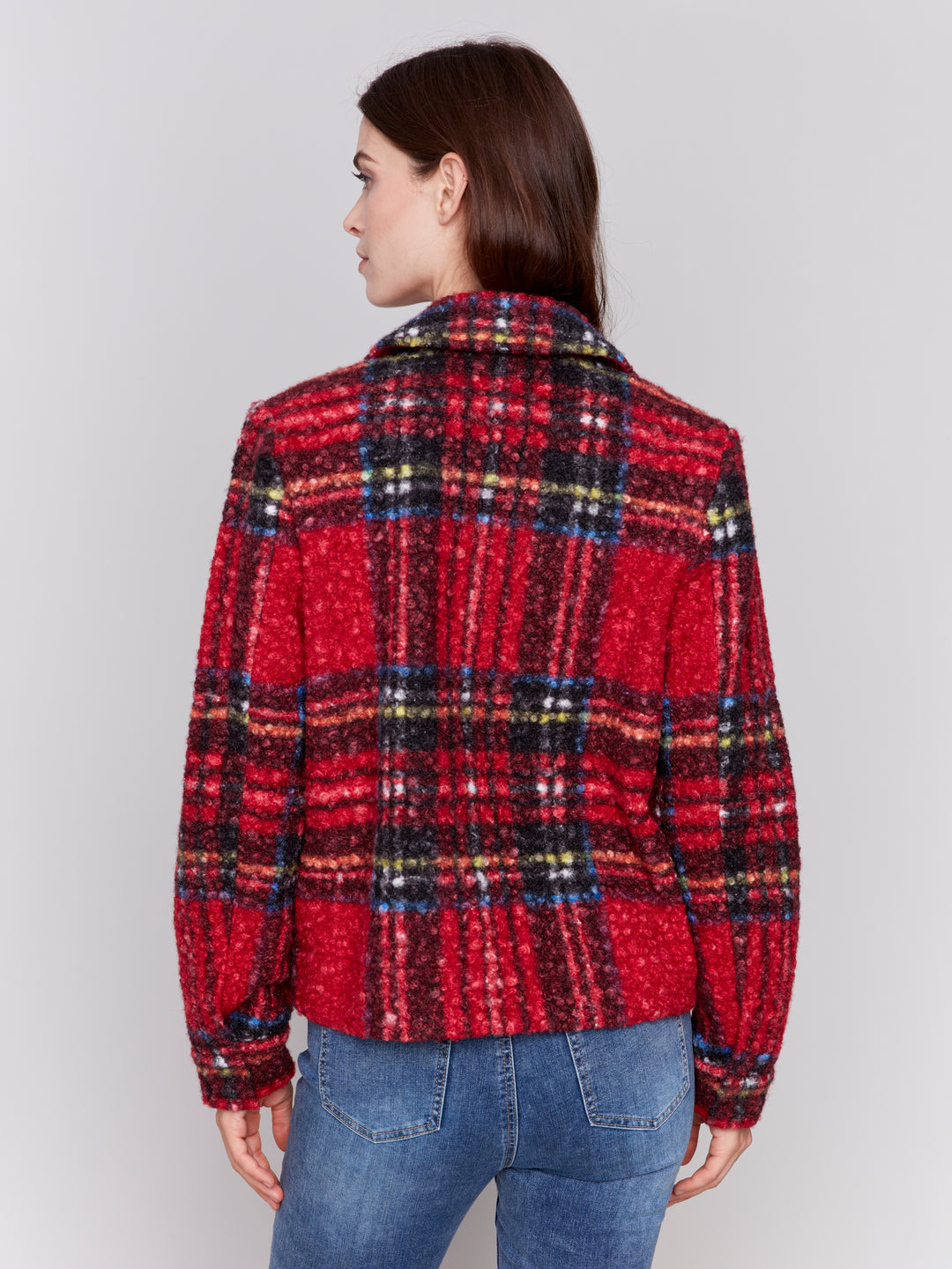 PLAID BOUCLE JACKET