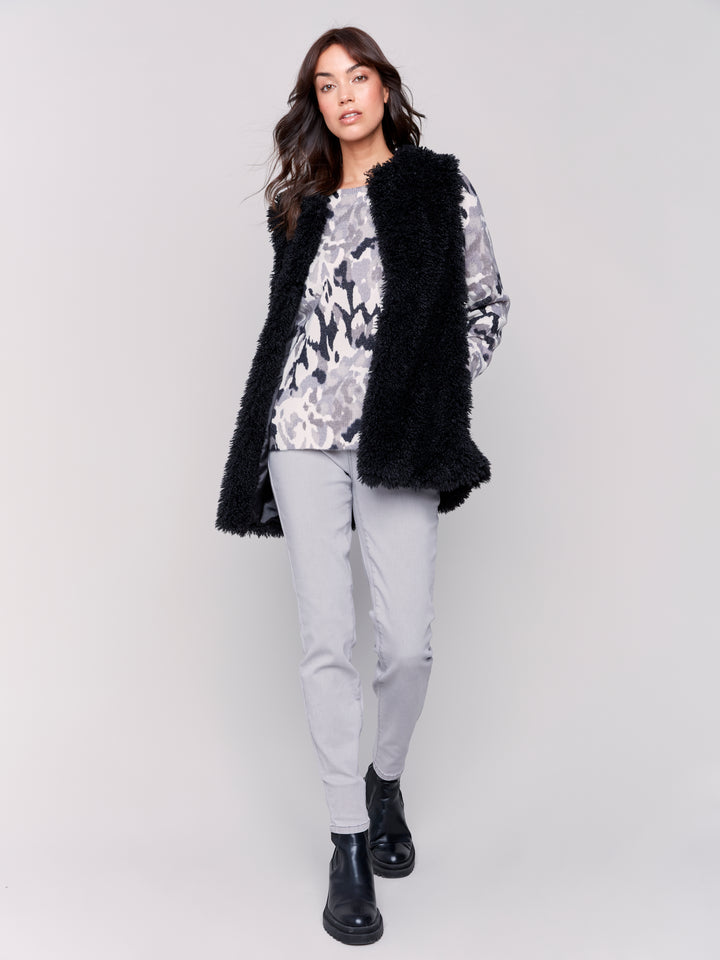 FAUX FUR VEST