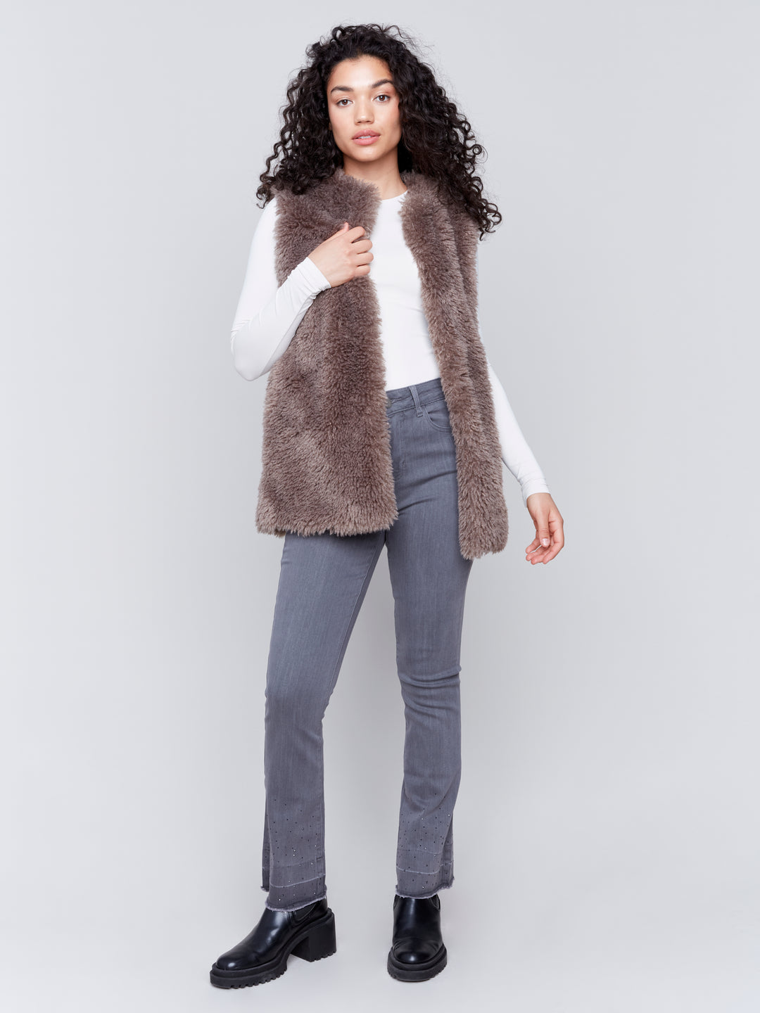 FAUX FUR VEST