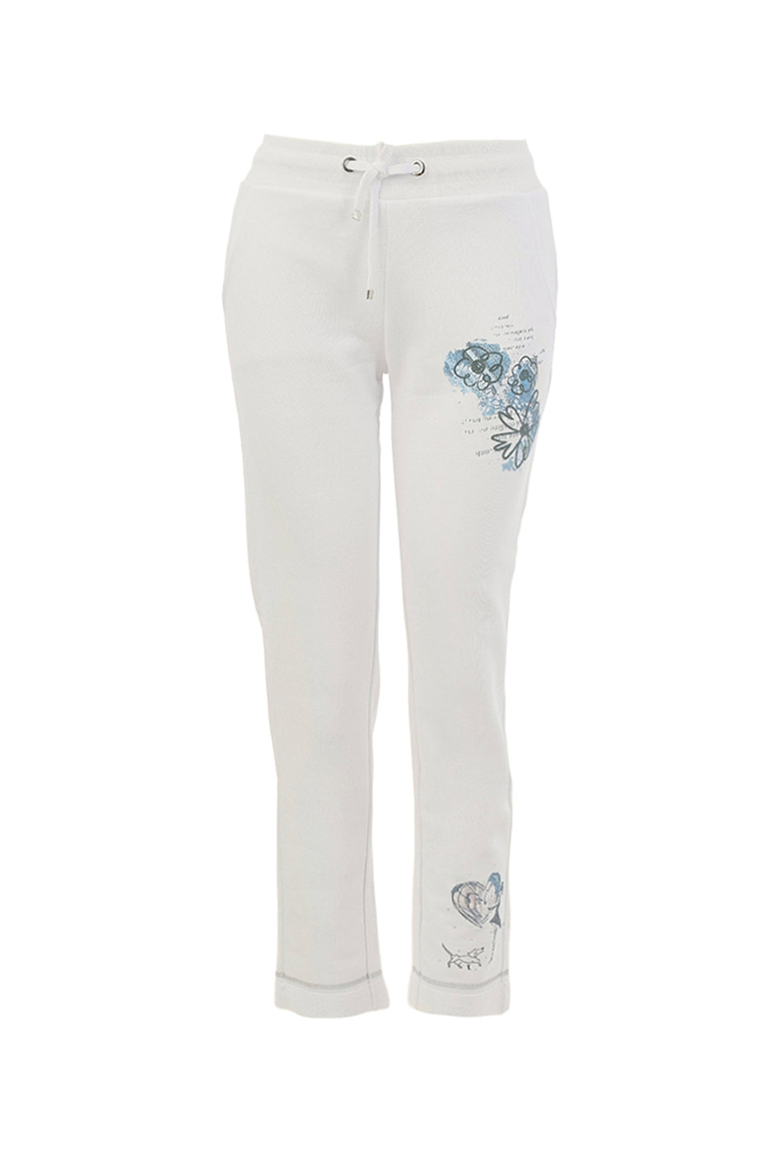 COLLAGE WHITE DRAWSTRING PANT
