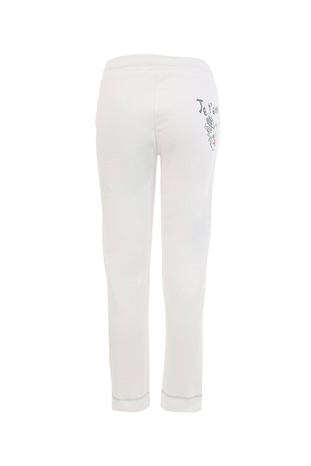 COLLAGE WHITE DRAWSTRING PANT