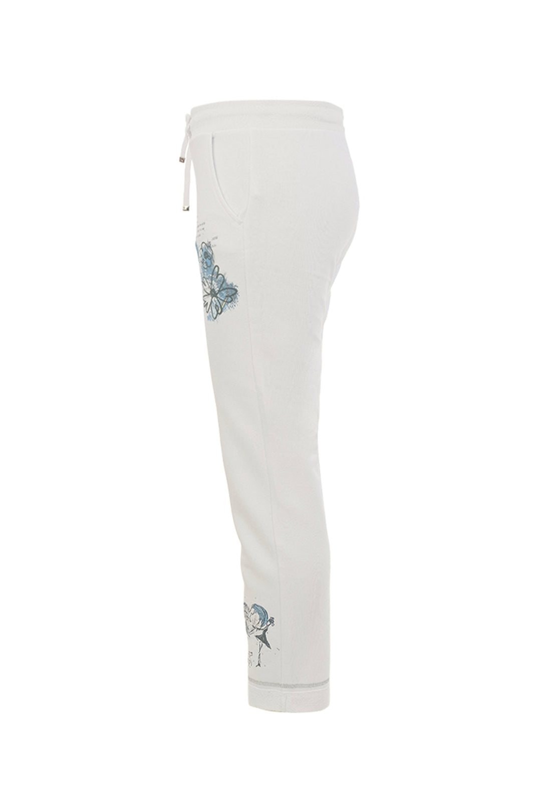 COLLAGE WHITE DRAWSTRING PANT