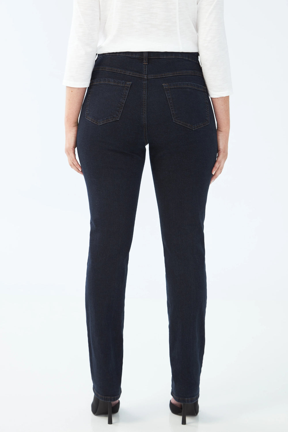 FDJ Ponte Pull-On Slim Jeggings For Women - Black, Mid Rise, Super Stretchy Comfort