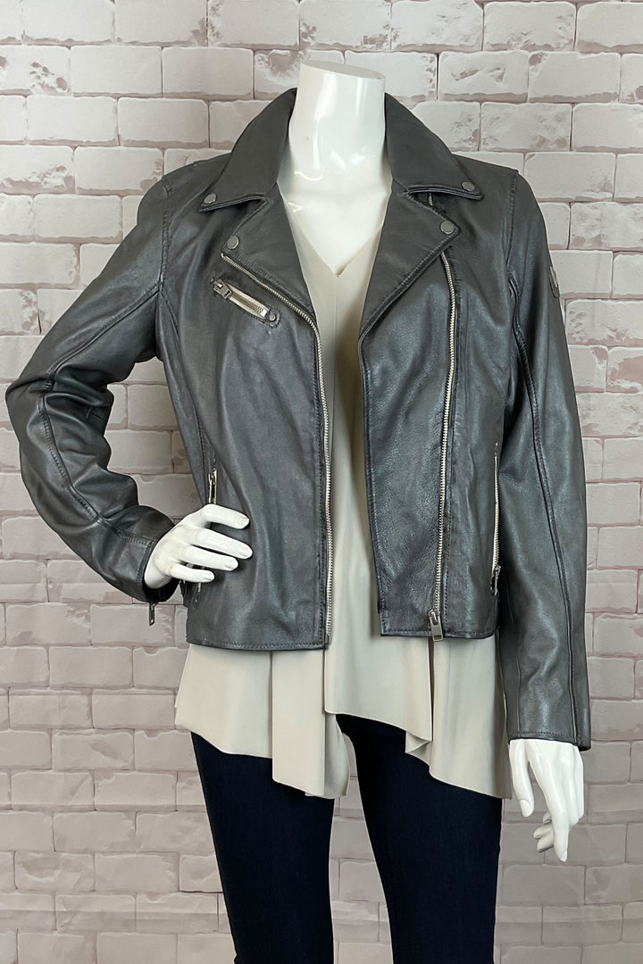 REAL LEATHER MOTO JACKET