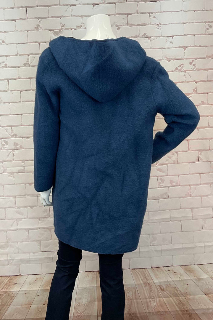 TEAL HOODIE COAT