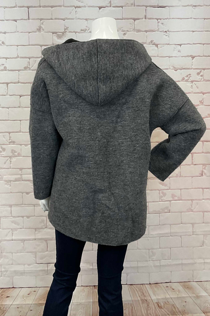 DARK GREY HOODIE JACKET